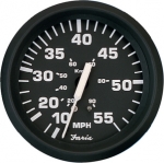 Faria 32810 Euro Black 55 MPH Speedometer